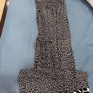 Anne Klein tube top black and white ankle length dress